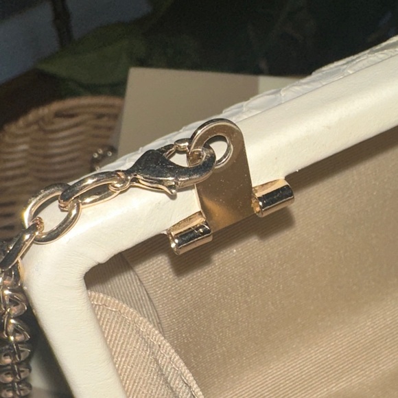 Coach white, ivory gold hardware Madison pinnacle embossed Python with dustcover - Picture 9 of 16